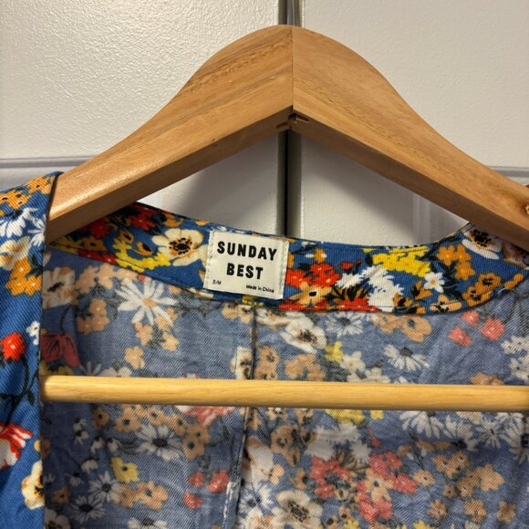 Aritzia Sunday Best - Floral Kimono - Women's S/M - Blue, Floral - Picture 2 of 4